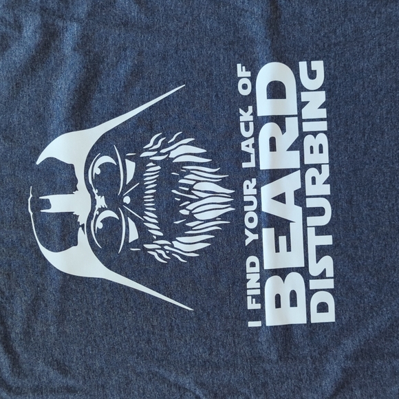 Men's XL funny beard shirt - Picture 2 of 3